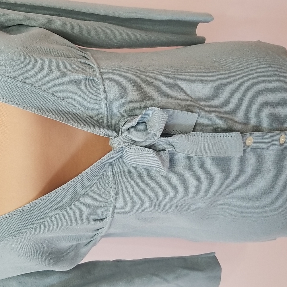 Ann Taylor light blue cardigan, size M - Picture 4 of 13